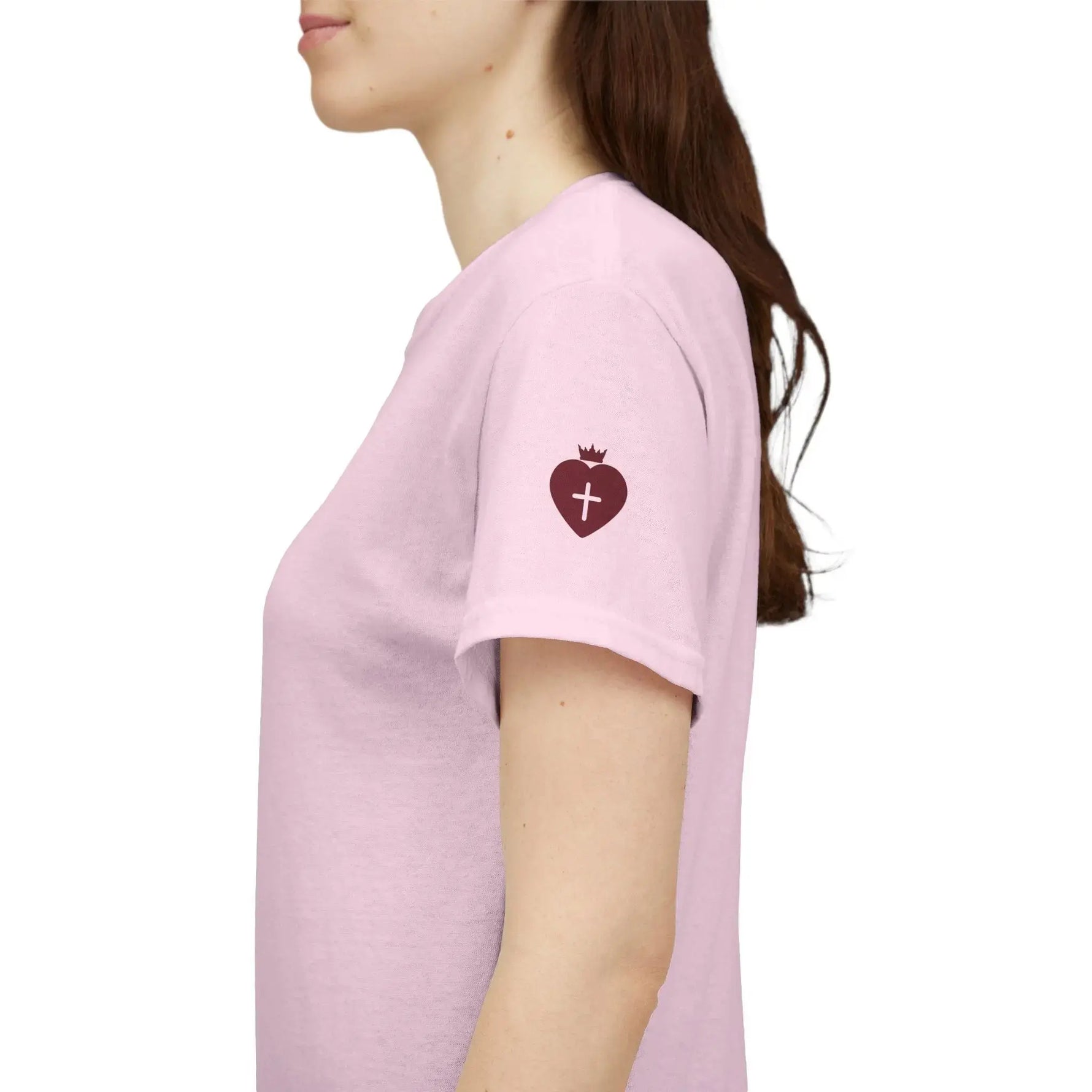 JESUS bold Christian tee final product, faith women's apparel