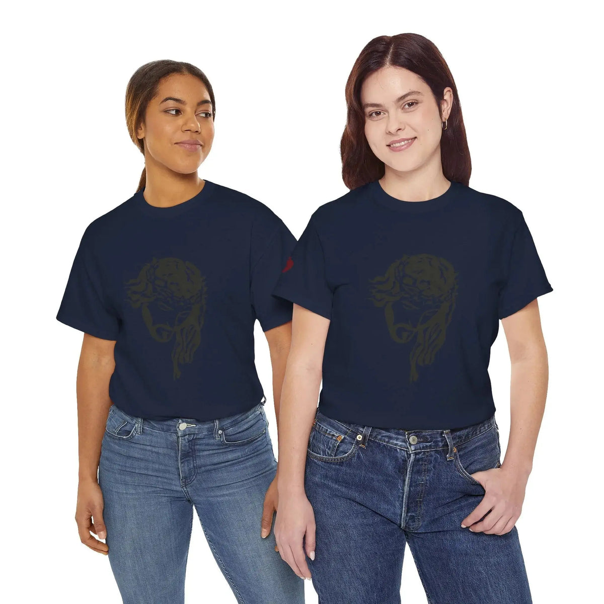 JESUS faith declaration tee, Christian heavy cotton apparel