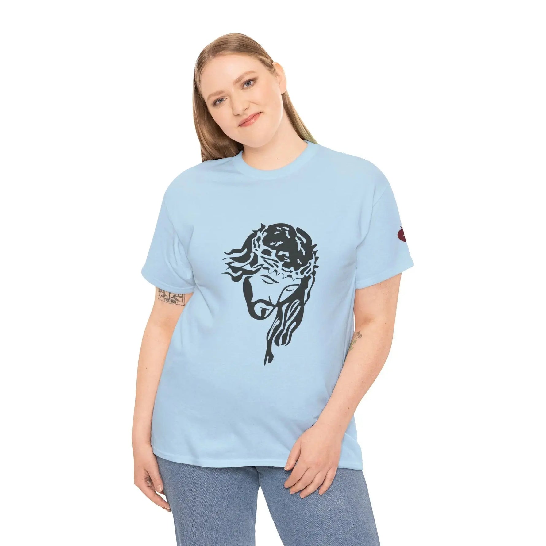 JESUS faith bold tee, Christian women's declaration apparel