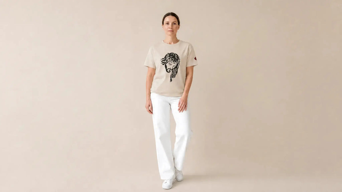 JESUS heavy cotton tee bold Christian declaration, YESHUALL