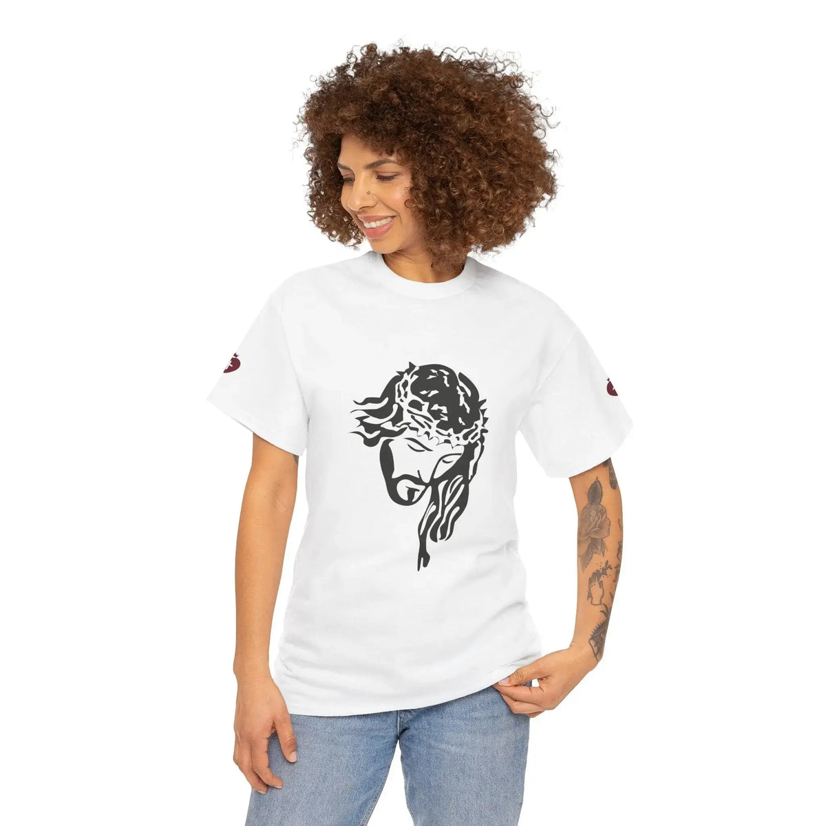 JESUS tee packaging shot, bold Christian faith gift YESHUALL