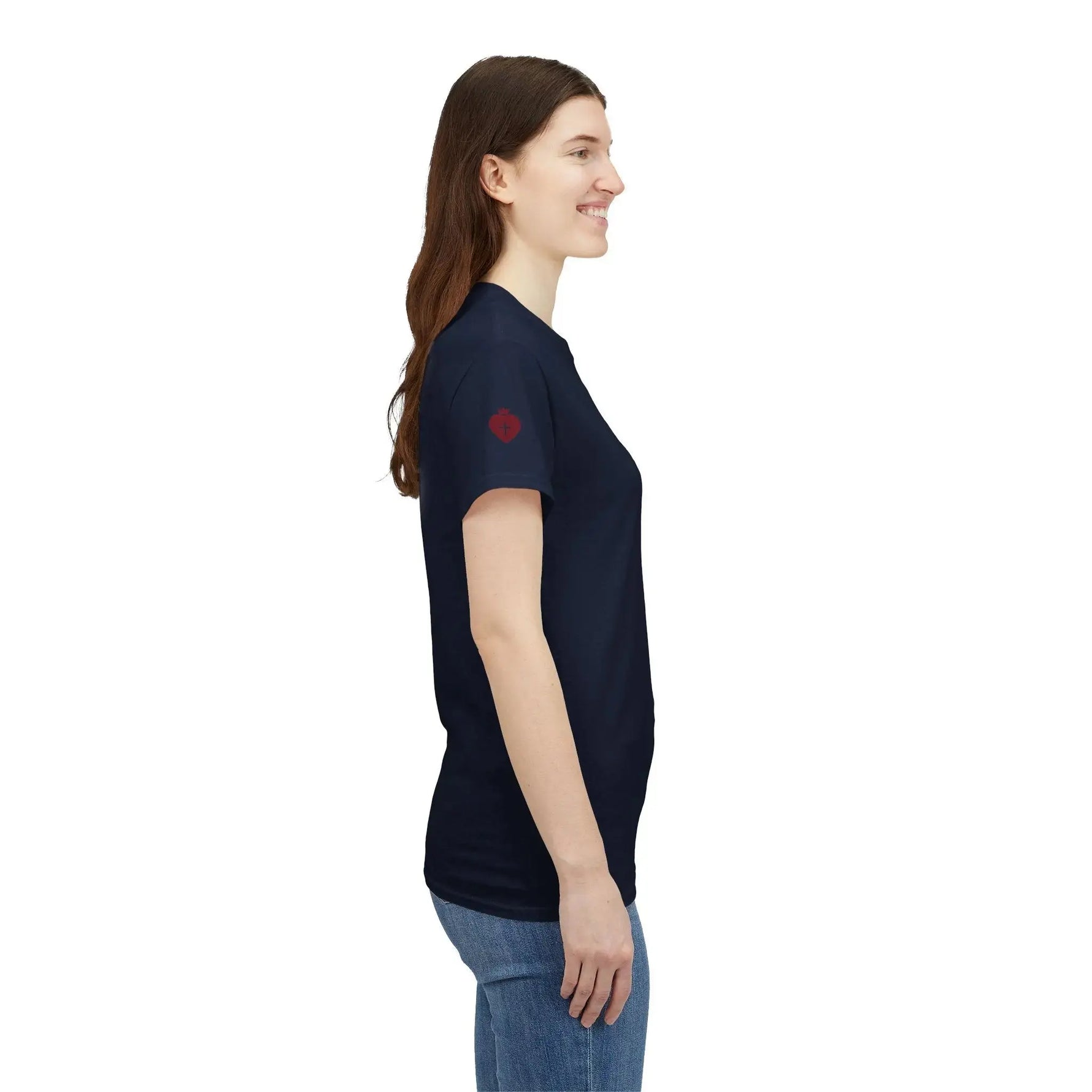 JESUS faith tee detail shot final, Christian women YESHUALL