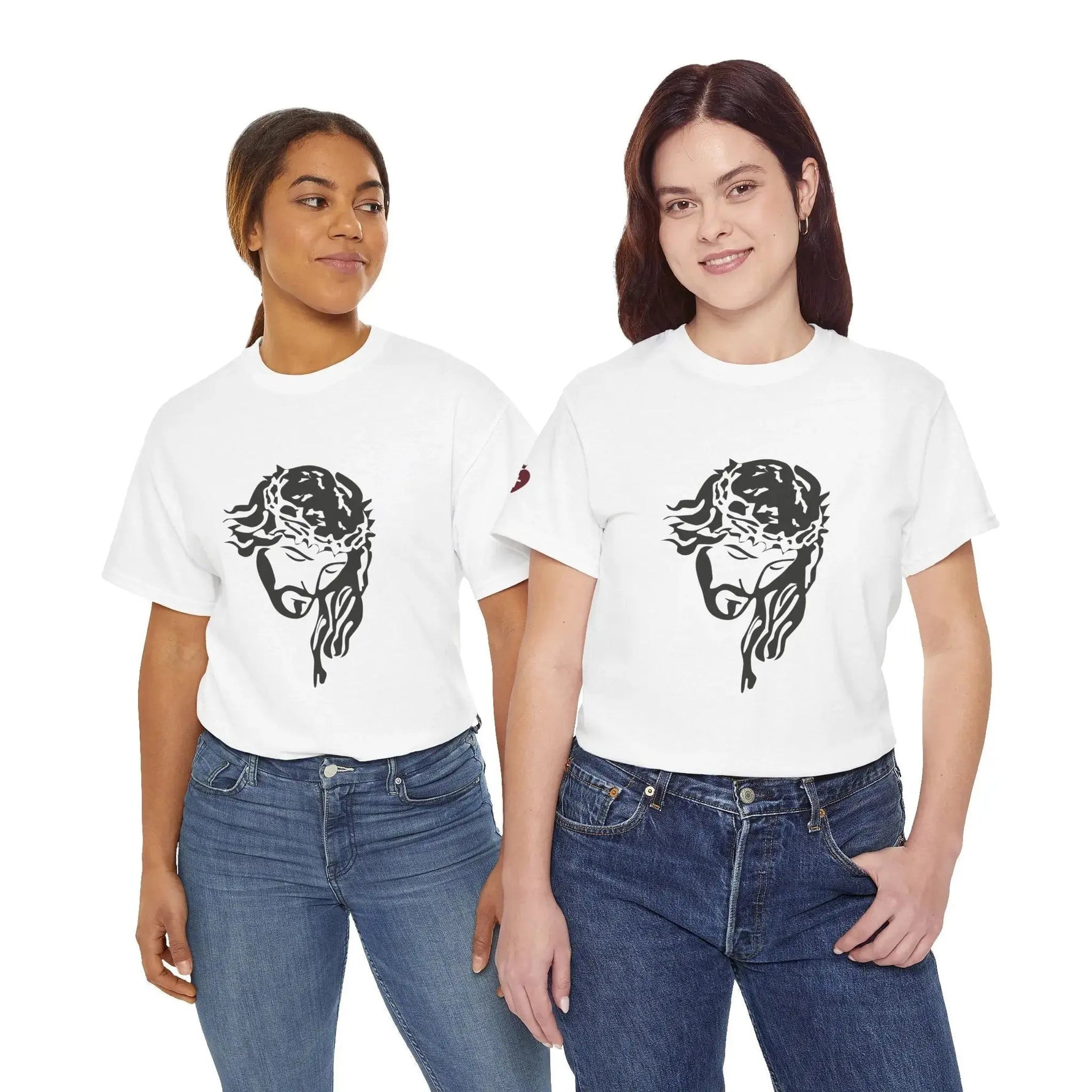 JESUS heavy cotton tee gift for her, bold Christian declaration