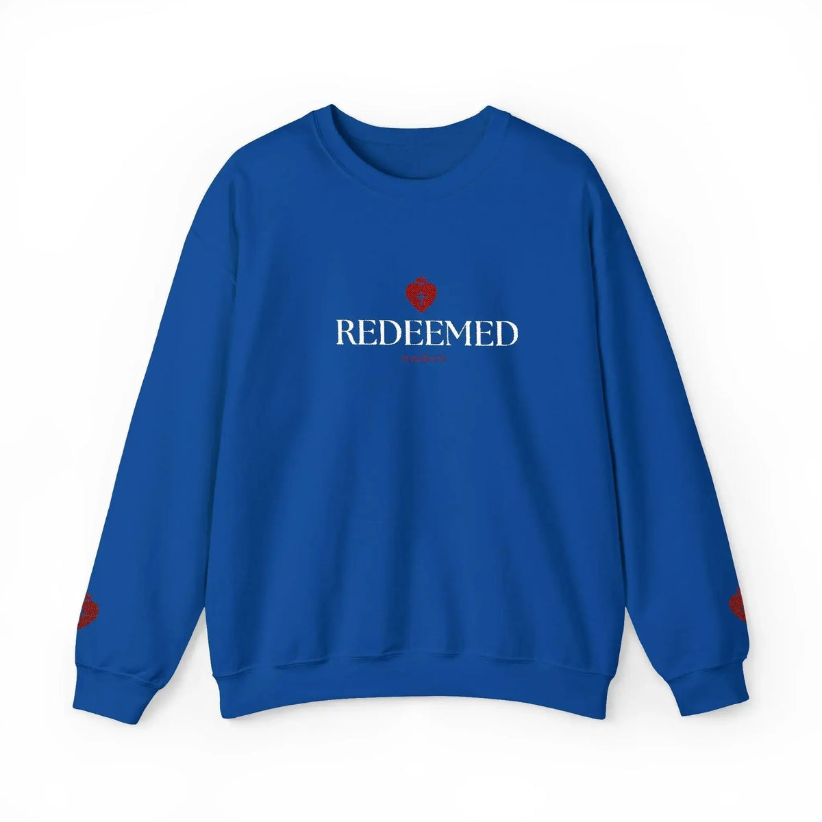 "Redeemed" Christian Women's Crewneck Sweatshirt - YESHUALL