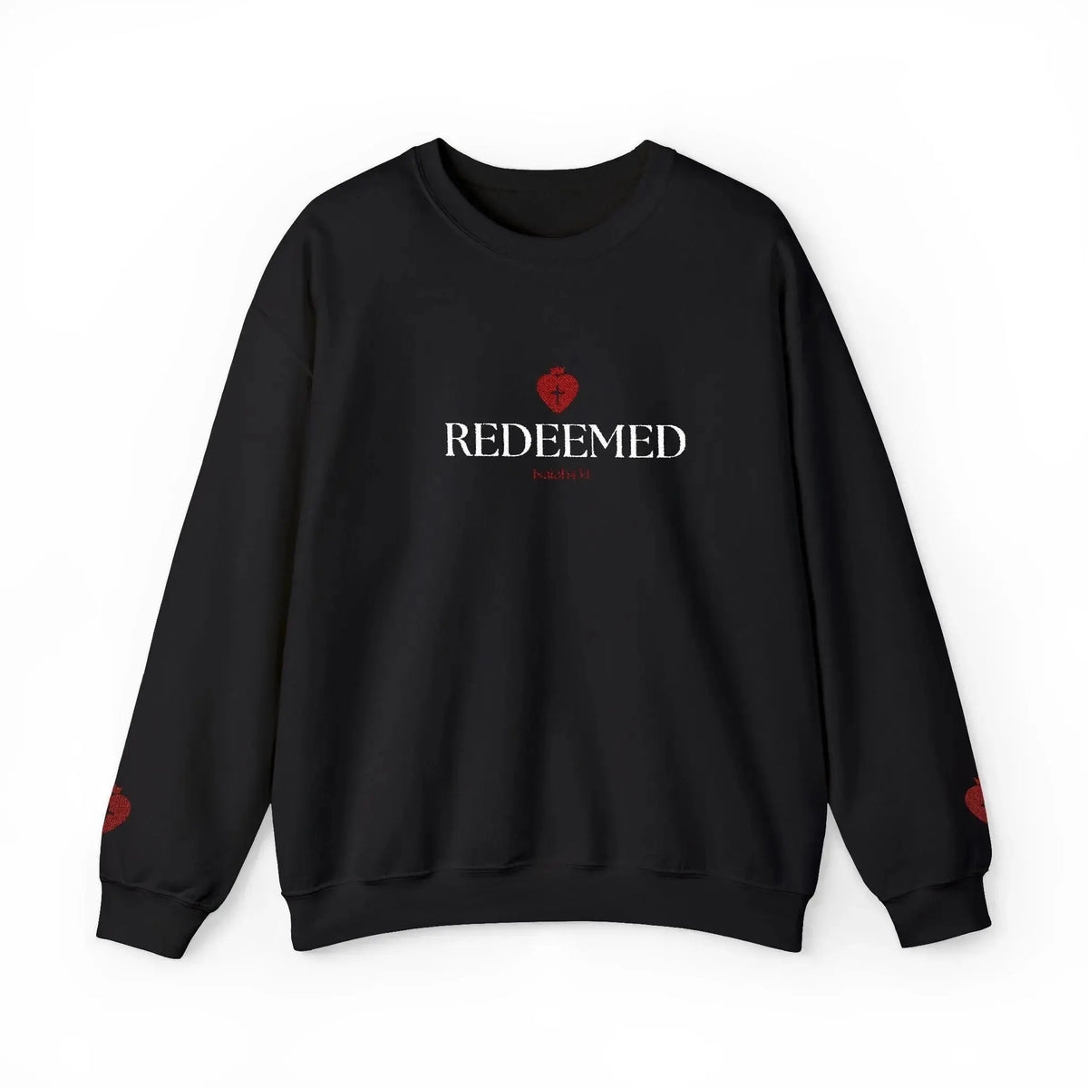 "Redeemed" Christian Women's Crewneck Sweatshirt - YESHUALL