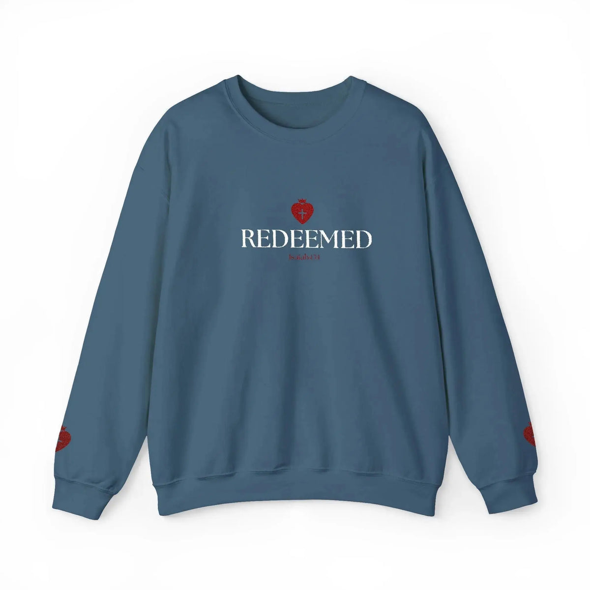 "Redeemed" Christian Women's Crewneck Sweatshirt - YESHUALL
