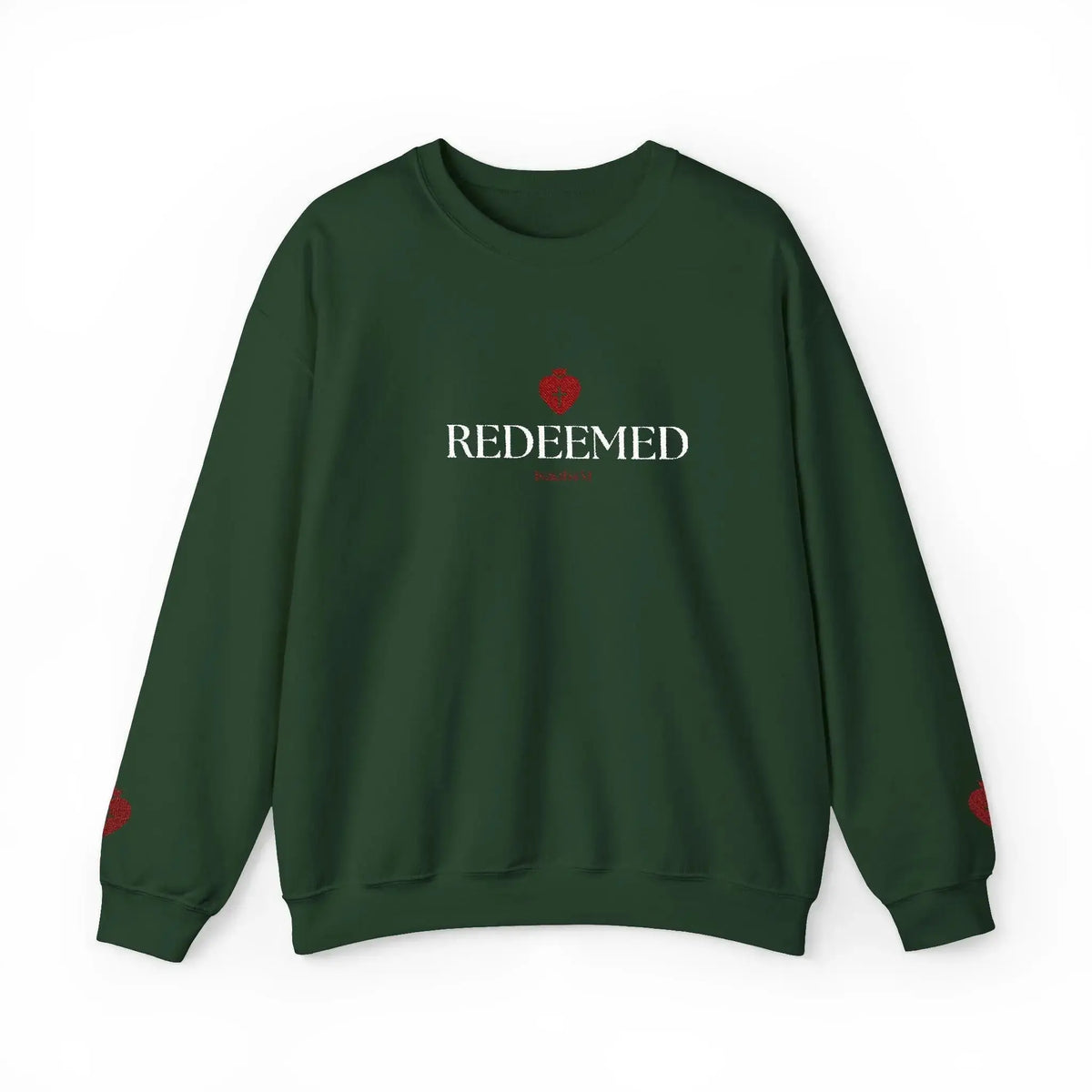 "Redeemed" Christian Women's Crewneck Sweatshirt - YESHUALL