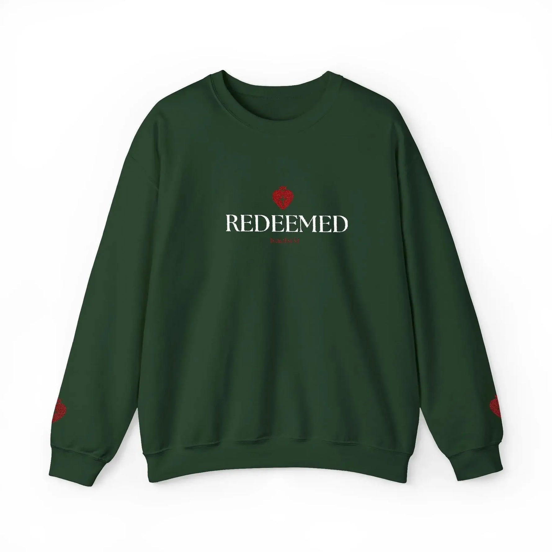 "Redeemed" Christian Women's Crewneck Sweatshirt - YESHUALL