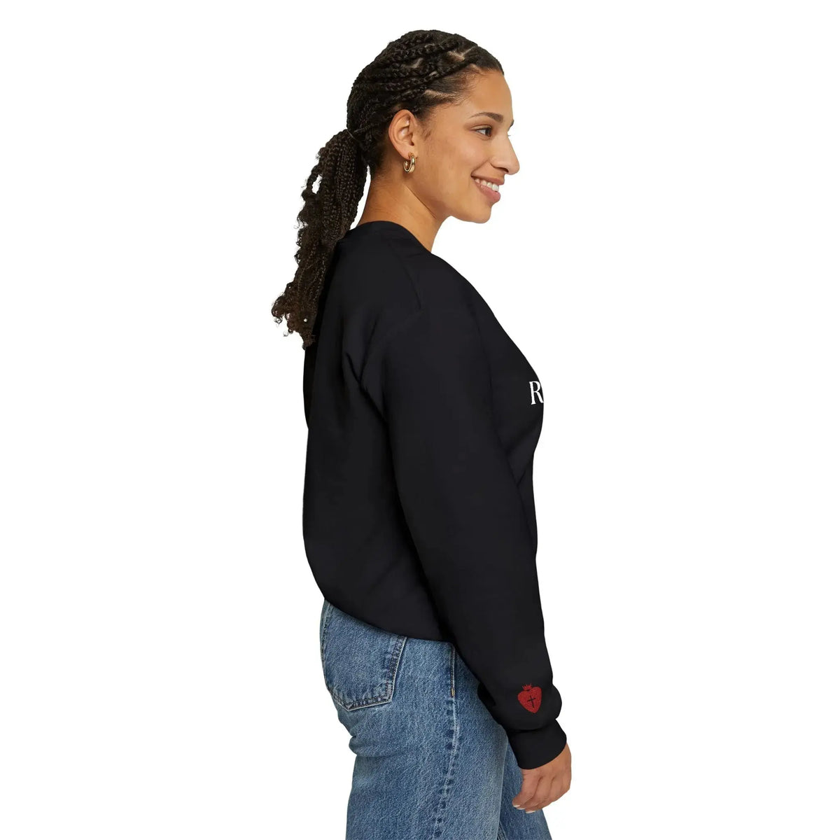 "Redeemed" Christian Women's Crewneck Sweatshirt - YESHUALL