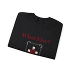 Christian heavy blend crewneck side view, faith women's apparel