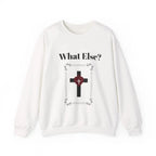 Faith heavy blend crewneck front detail, Christian women's sweatshirt