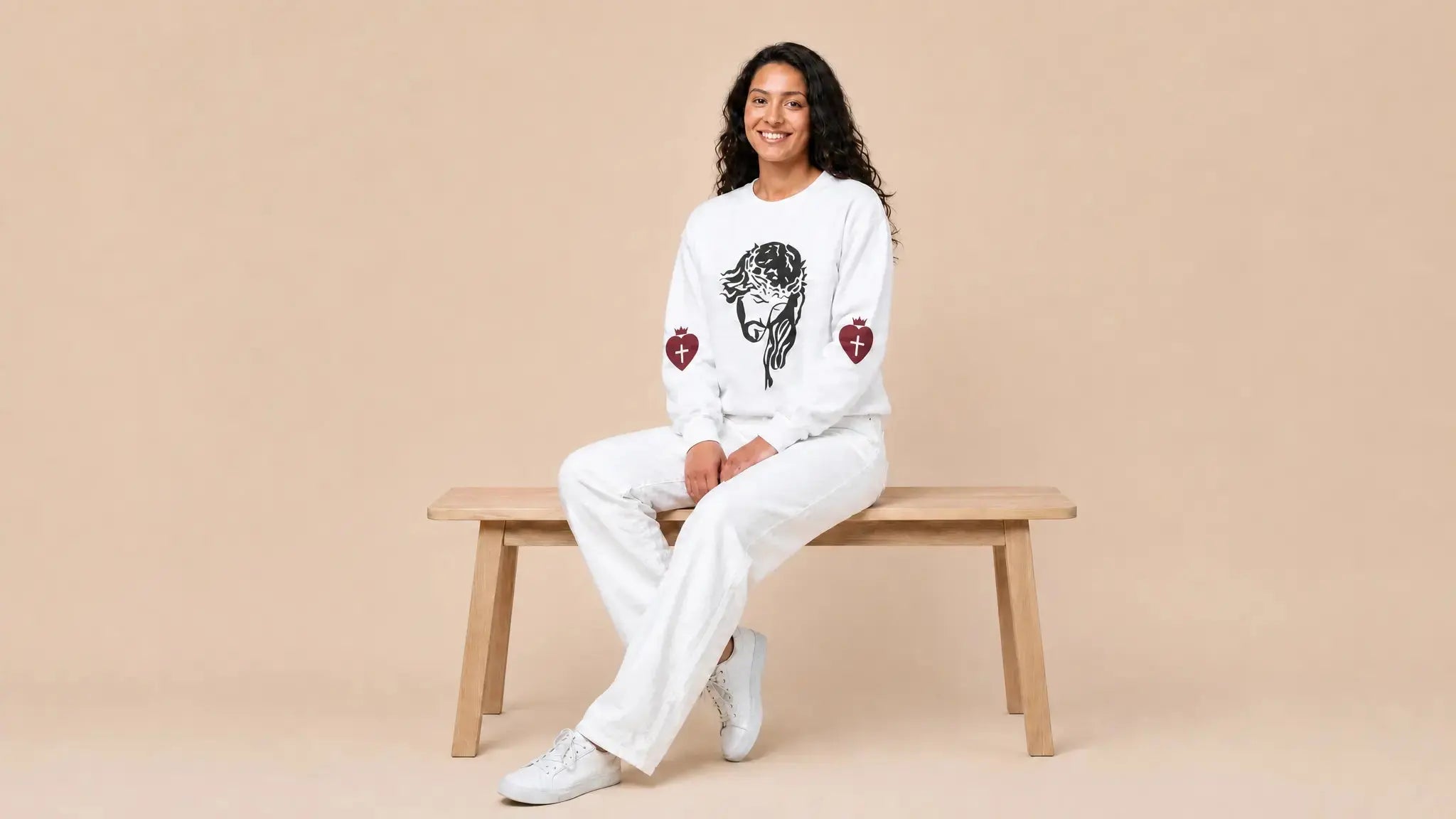 Christian crewneck sweatshirt Bible verse women, faith apparel YESHUALL