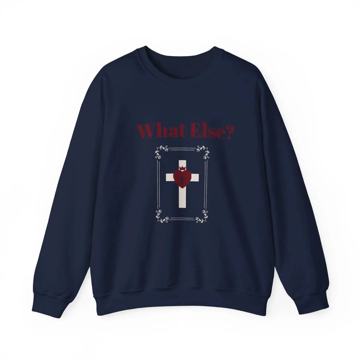 Faith crewneck sweatshirt flatlay, Christian women's apparel gift