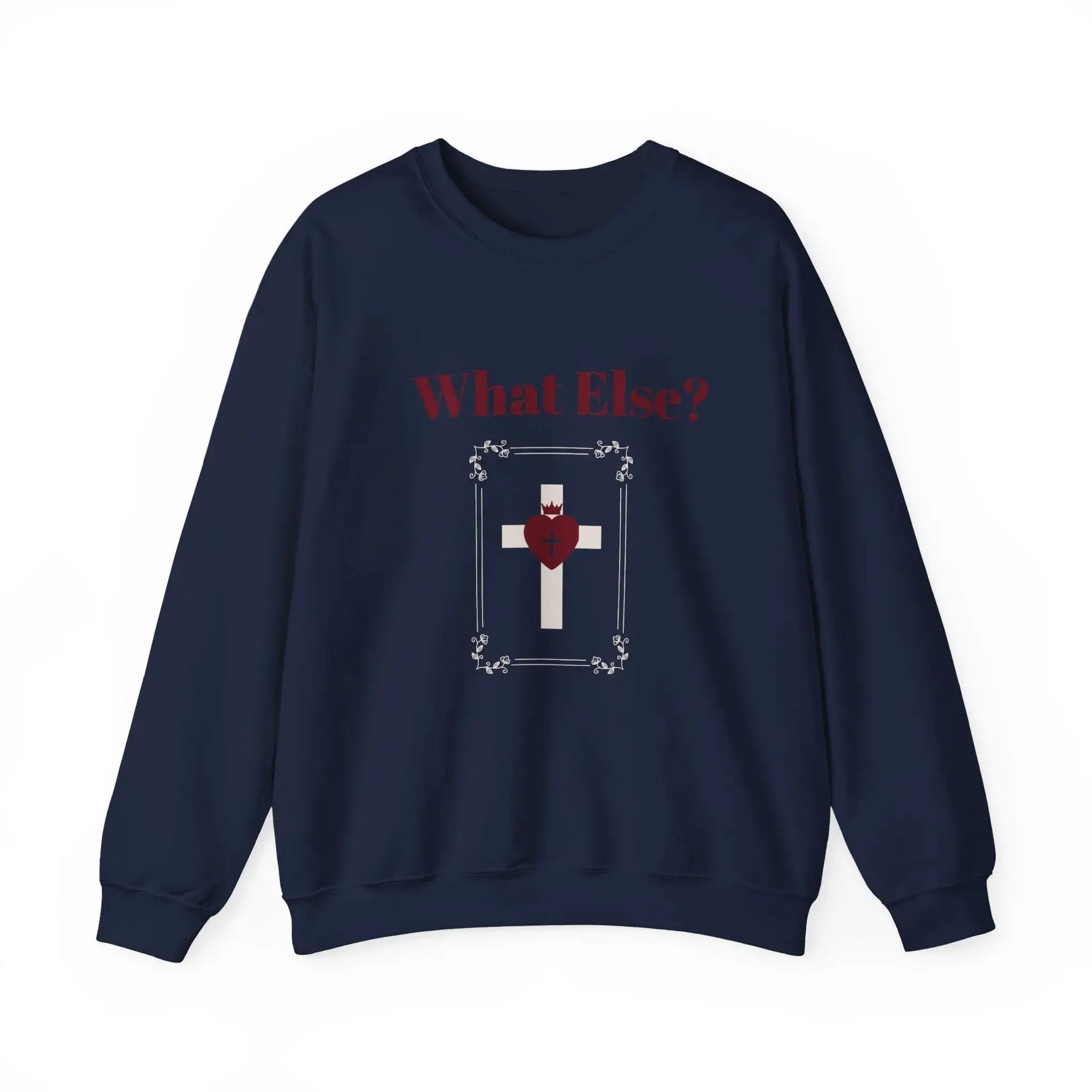 Faith crewneck sweatshirt flatlay, Christian women's apparel gift