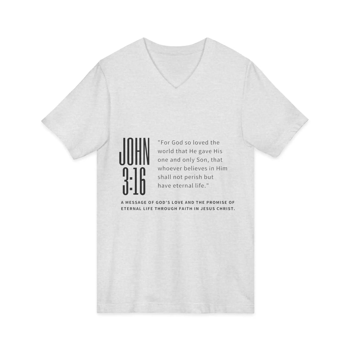 Unisex Jersey Short Sleeve V-Neck Tee - YESHUALL