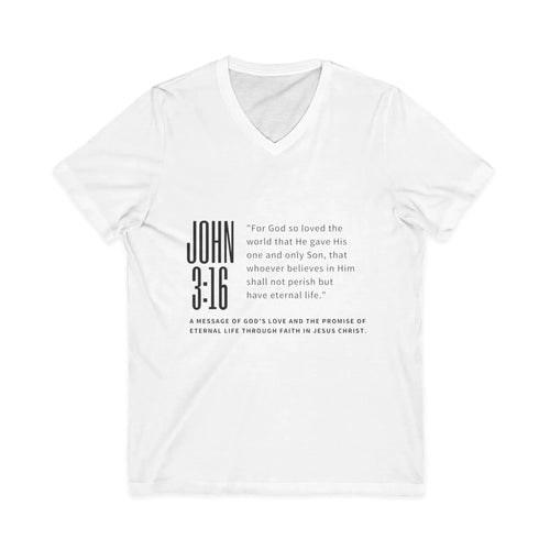 Unisex Jersey Short Sleeve V-Neck Tee - YESHUALL