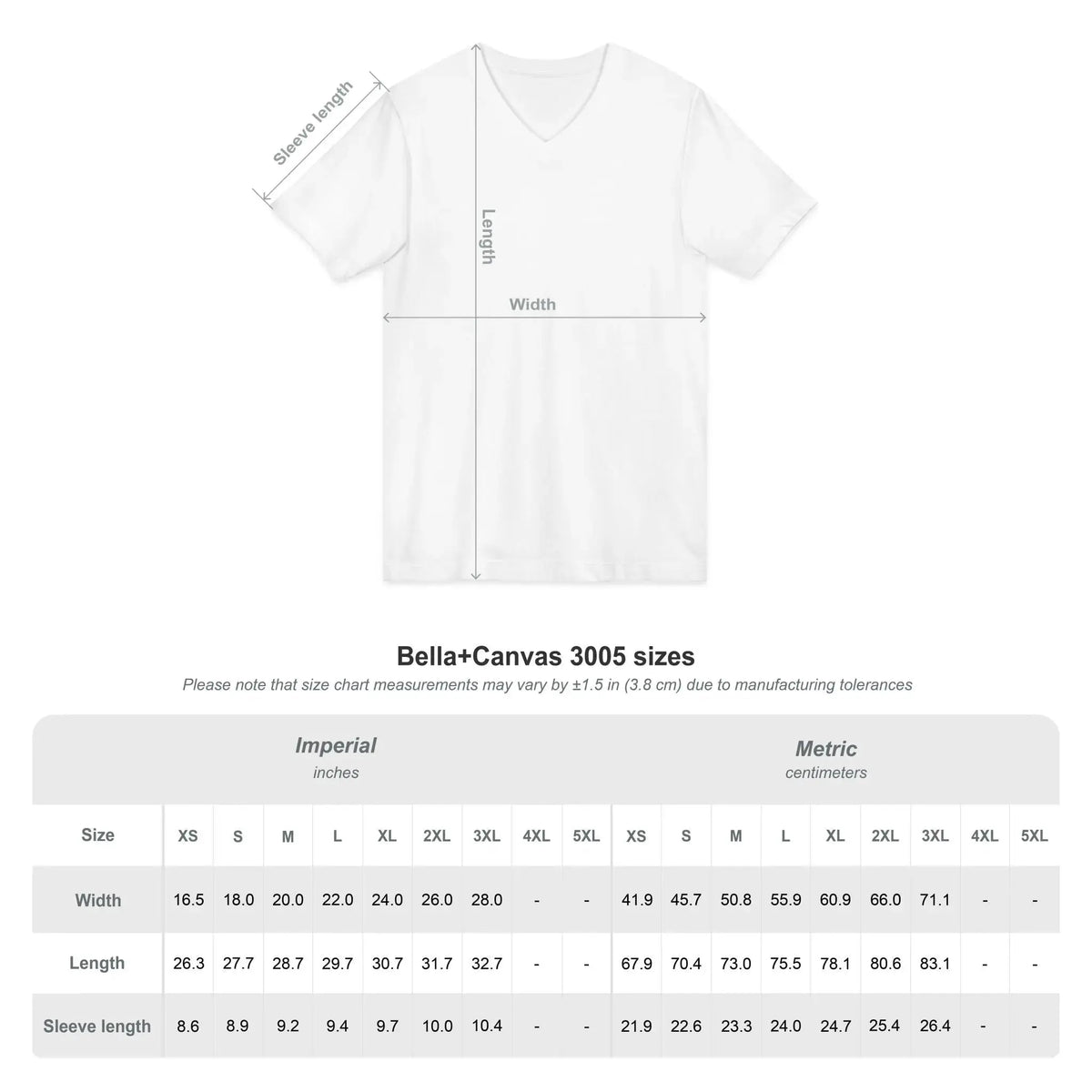 Unisex Jersey Short Sleeve V-Neck Tee - YESHUALL