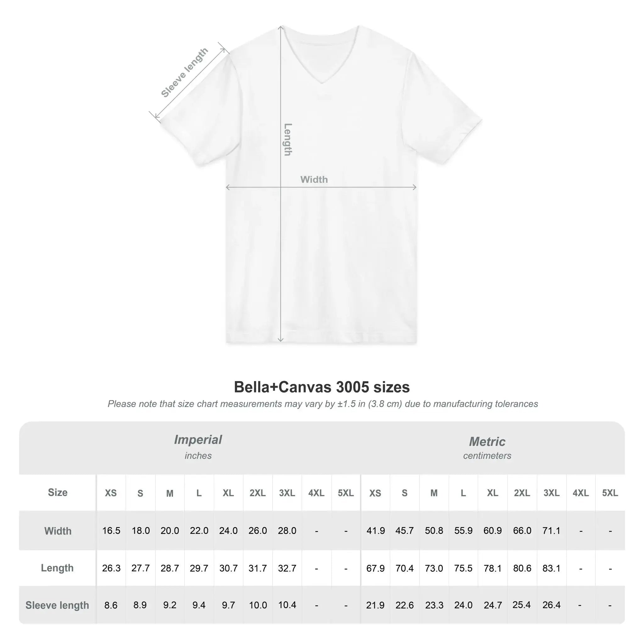 Unisex Jersey Short Sleeve V-Neck Tee - YESHUALL