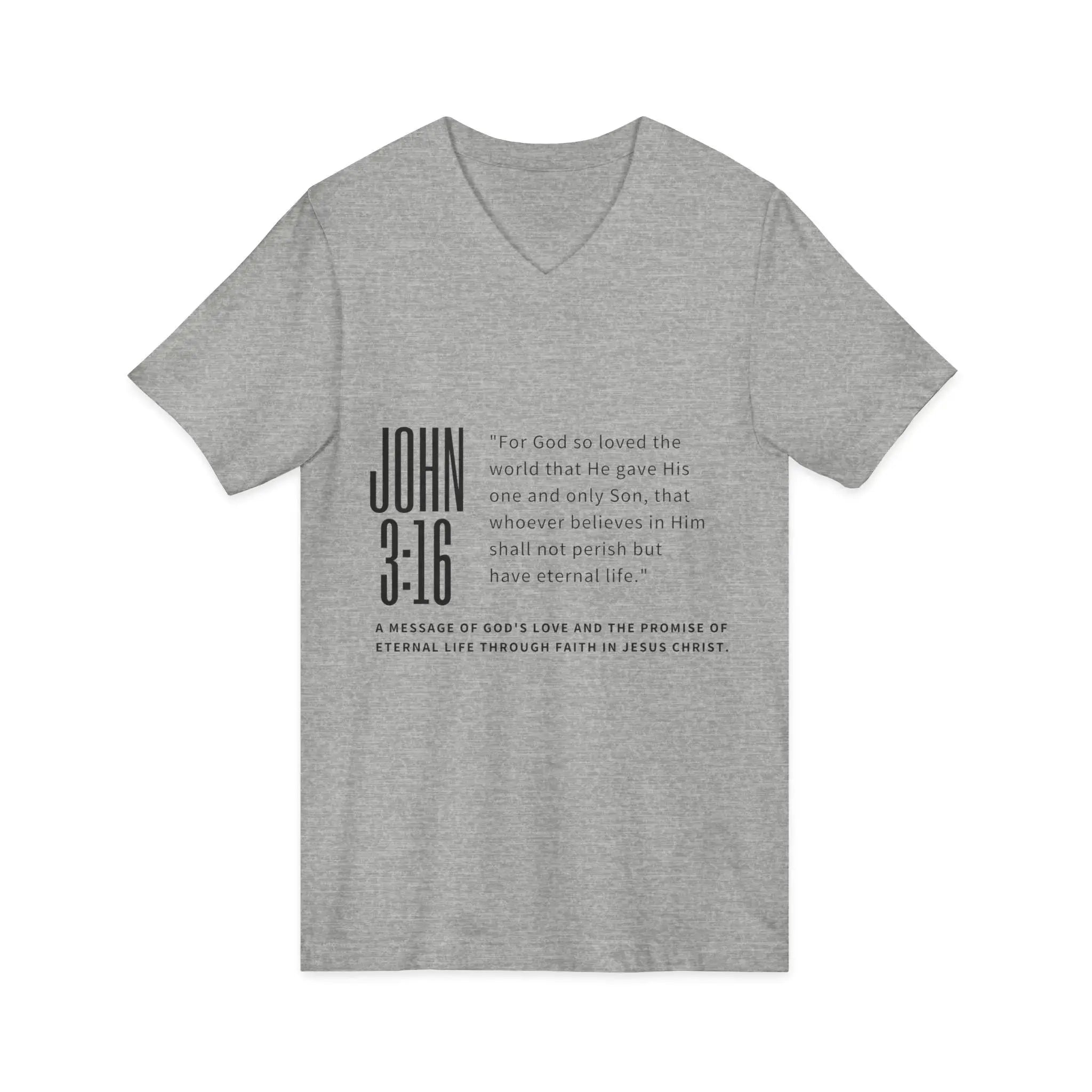 Unisex Jersey Short Sleeve V-Neck Tee - YESHUALL