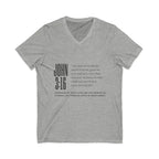 Unisex Jersey Short Sleeve V-Neck Tee - YESHUALL