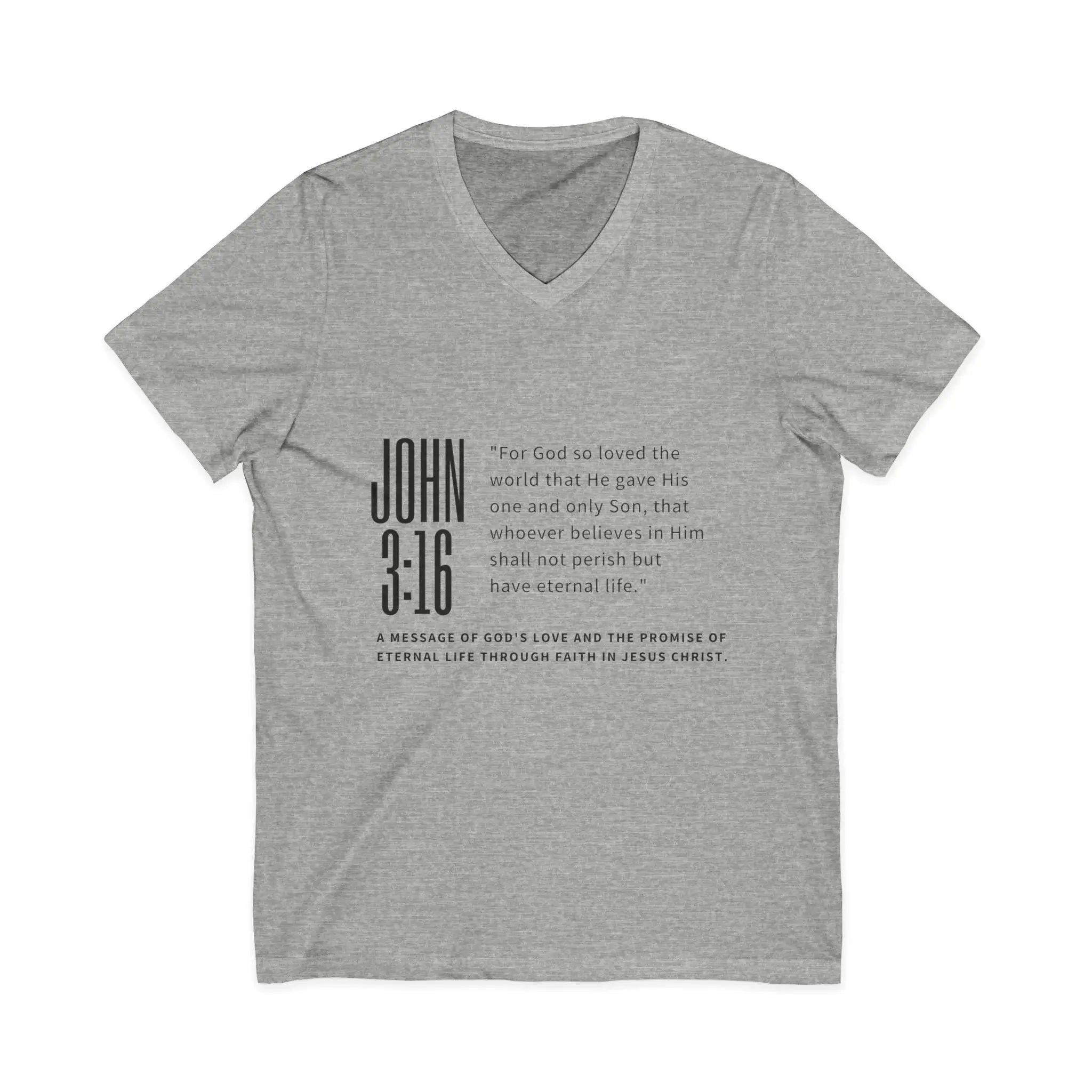 Unisex Jersey Short Sleeve V-Neck Tee - YESHUALL