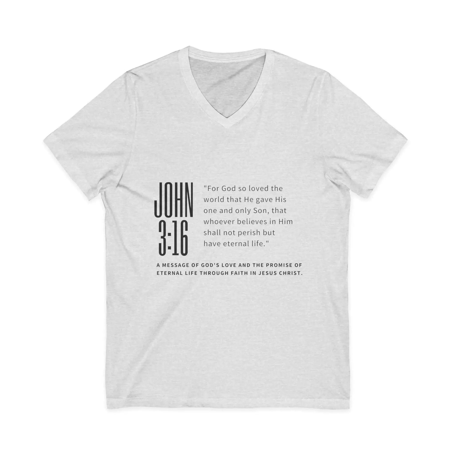 Unisex Jersey Short Sleeve V-Neck Tee - YESHUALL