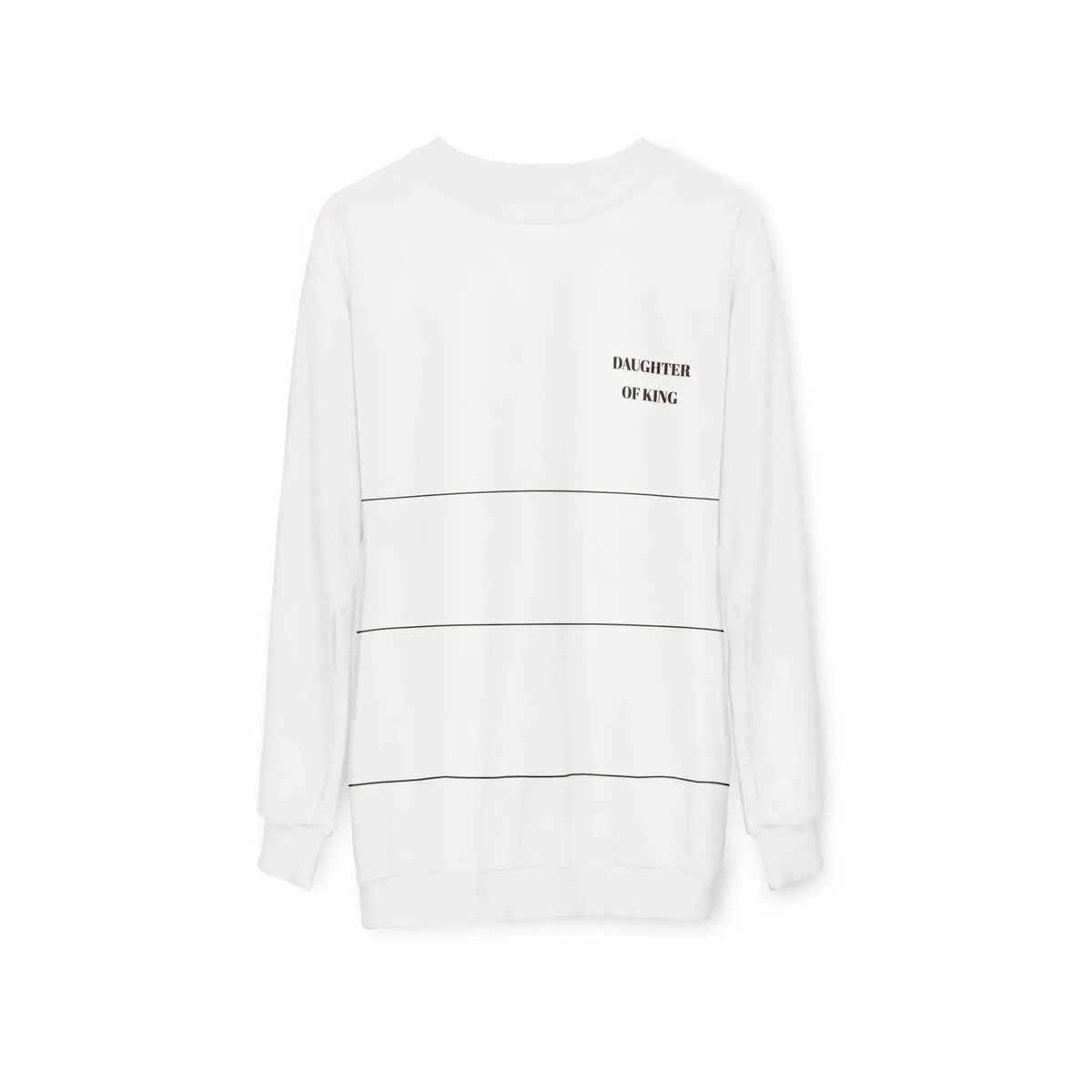 Woman wearing faith full print sweatshirt, Christian gift for her, view 6