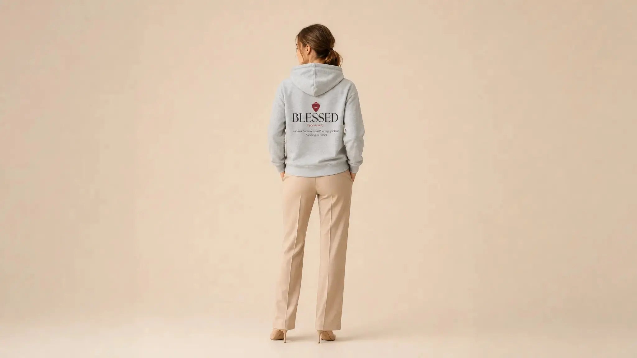 Christian zip hoodie faith based women's apparel, YESHUALL