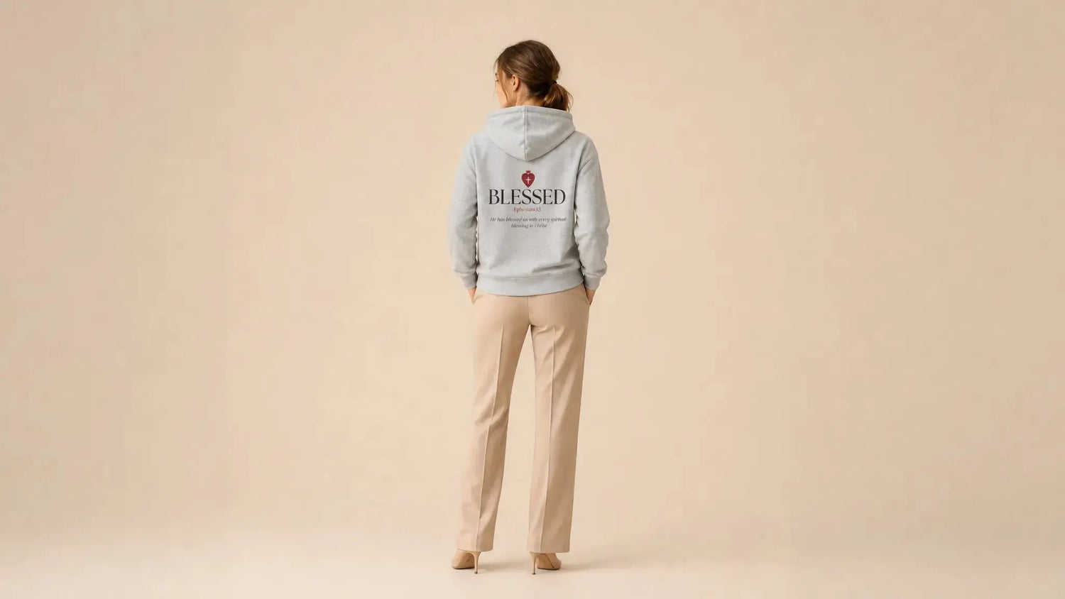 Christian zip hoodie faith based women's apparel, YESHUALL