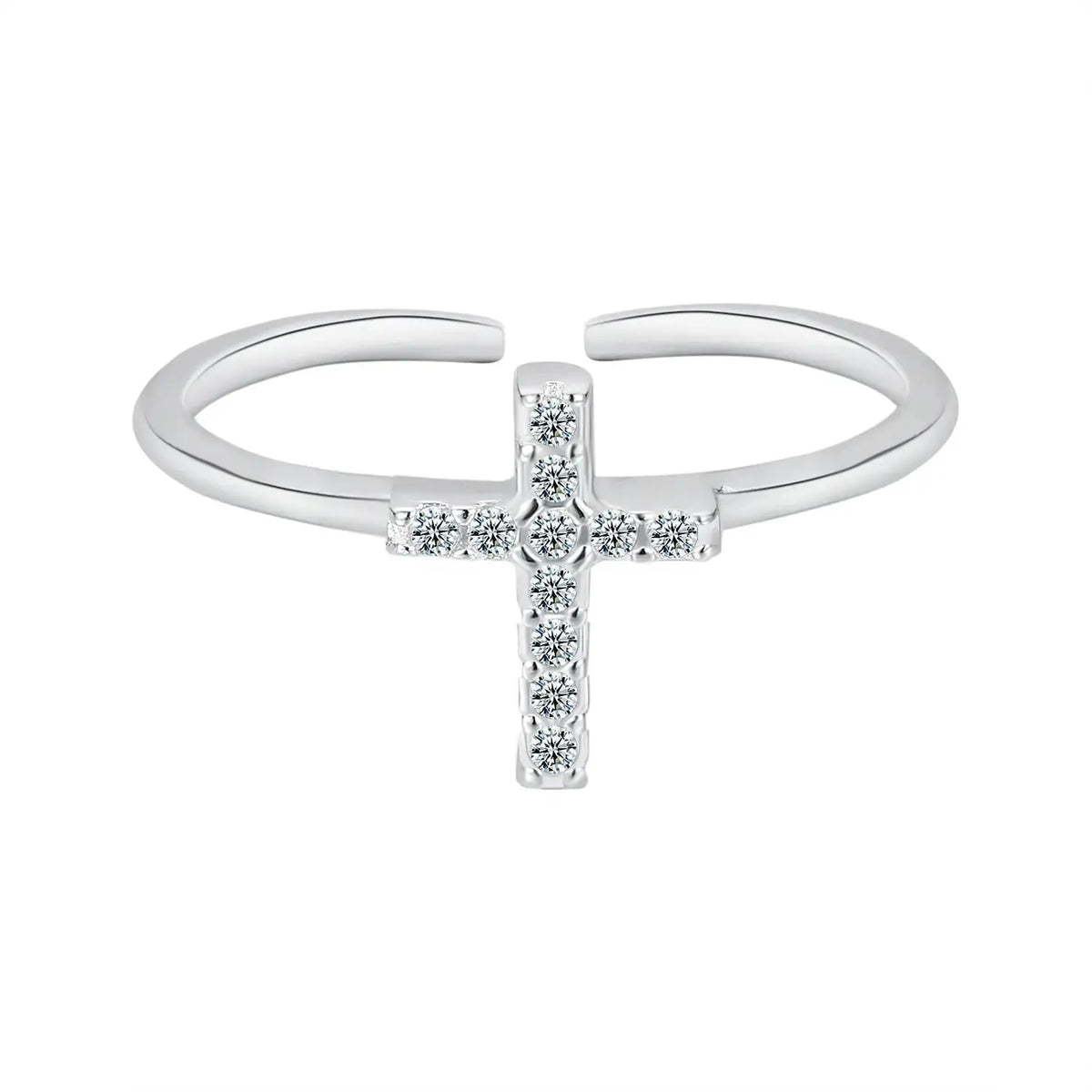 Zircon Cross Ring - YESHUALL
