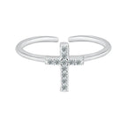 Zircon Cross Ring - YESHUALL