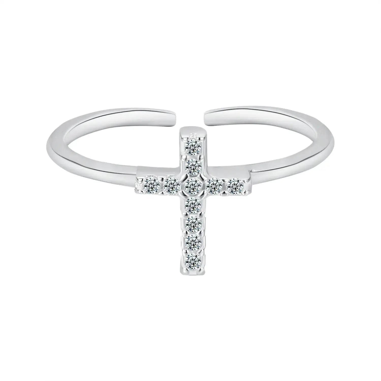 Zircon Cross Ring - YESHUALL