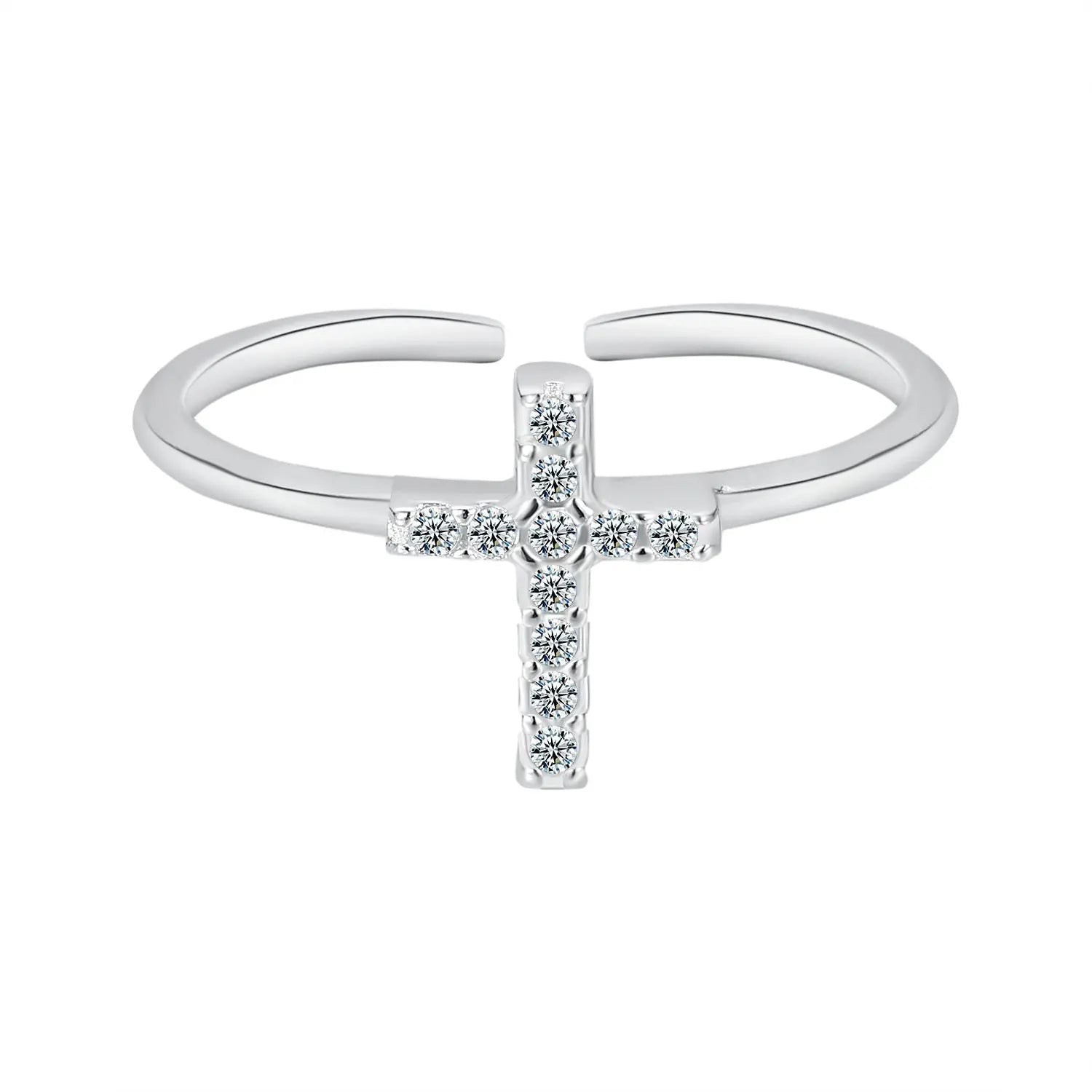 Zircon Cross Ring - YESHUALL