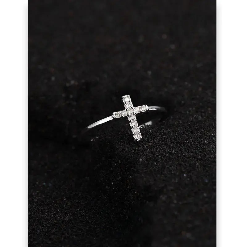 Zircon Cross Ring - YESHUALL