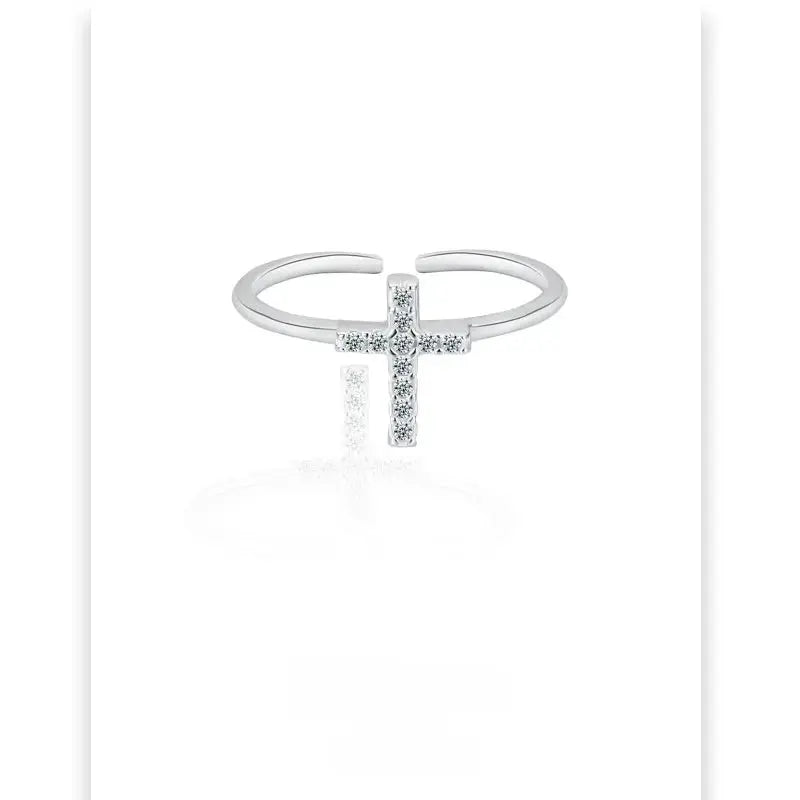 Zircon Cross Ring - YESHUALL
