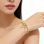 Zodiac Birthstone Gold Plated Adjustable Bracelet - YESHUALL