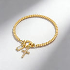 Zodiac Birthstone Gold Plated Adjustable Bracelet - YESHUALL