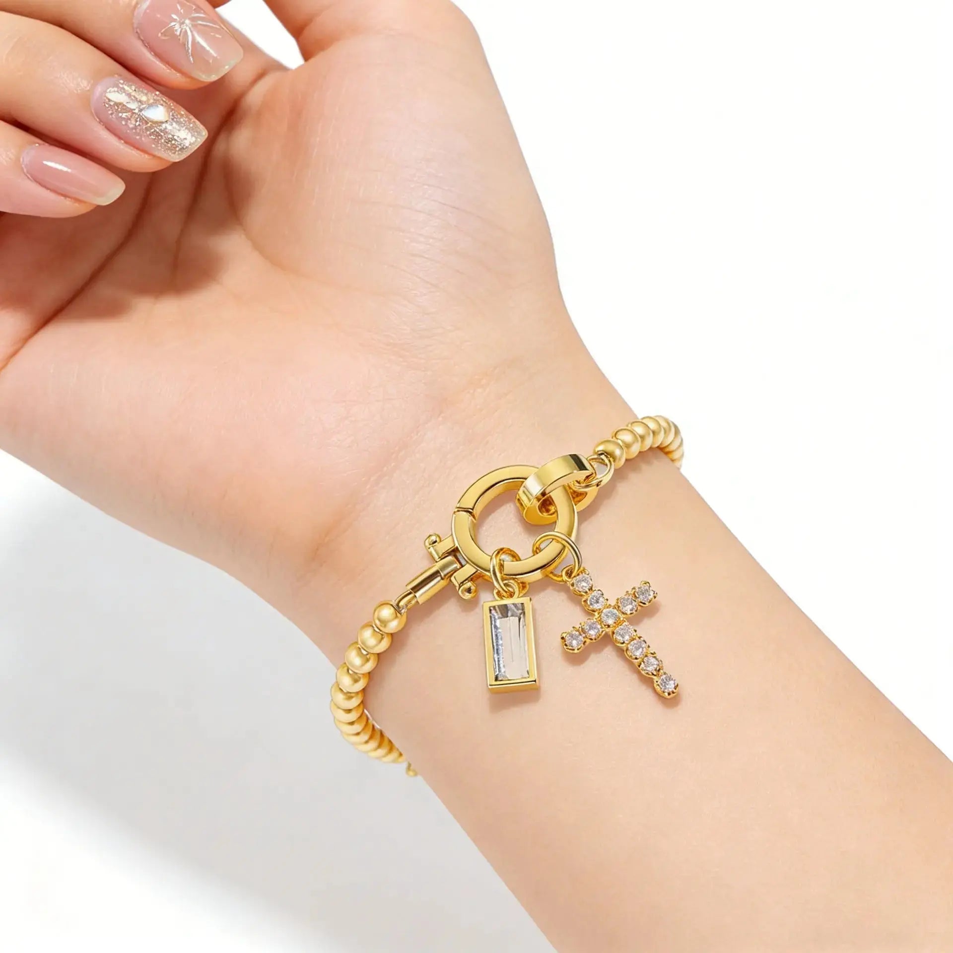 Zodiac Birthstone Gold Plated Adjustable Bracelet - YESHUALL