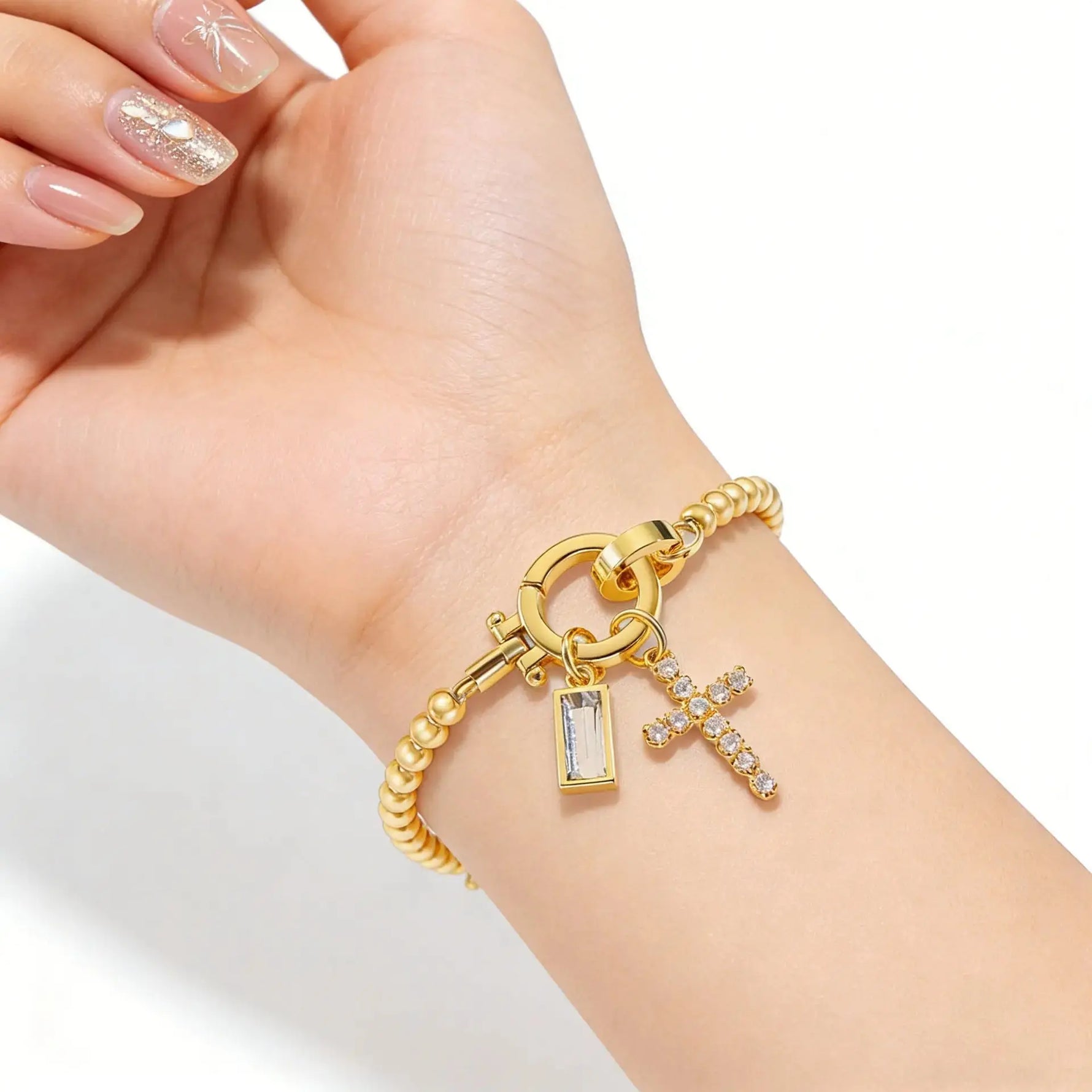 Zodiac Birthstone Gold Plated Adjustable Bracelet - YESHUALL