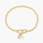 Zodiac Birthstone Gold Plated Adjustable Bracelet - YESHUALL