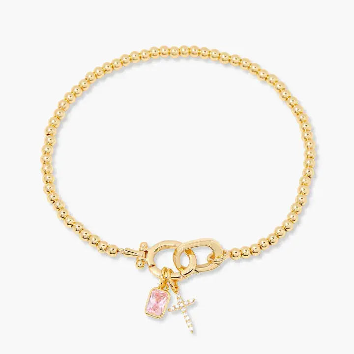 Zodiac Birthstone Gold Plated Adjustable Bracelet - YESHUALL