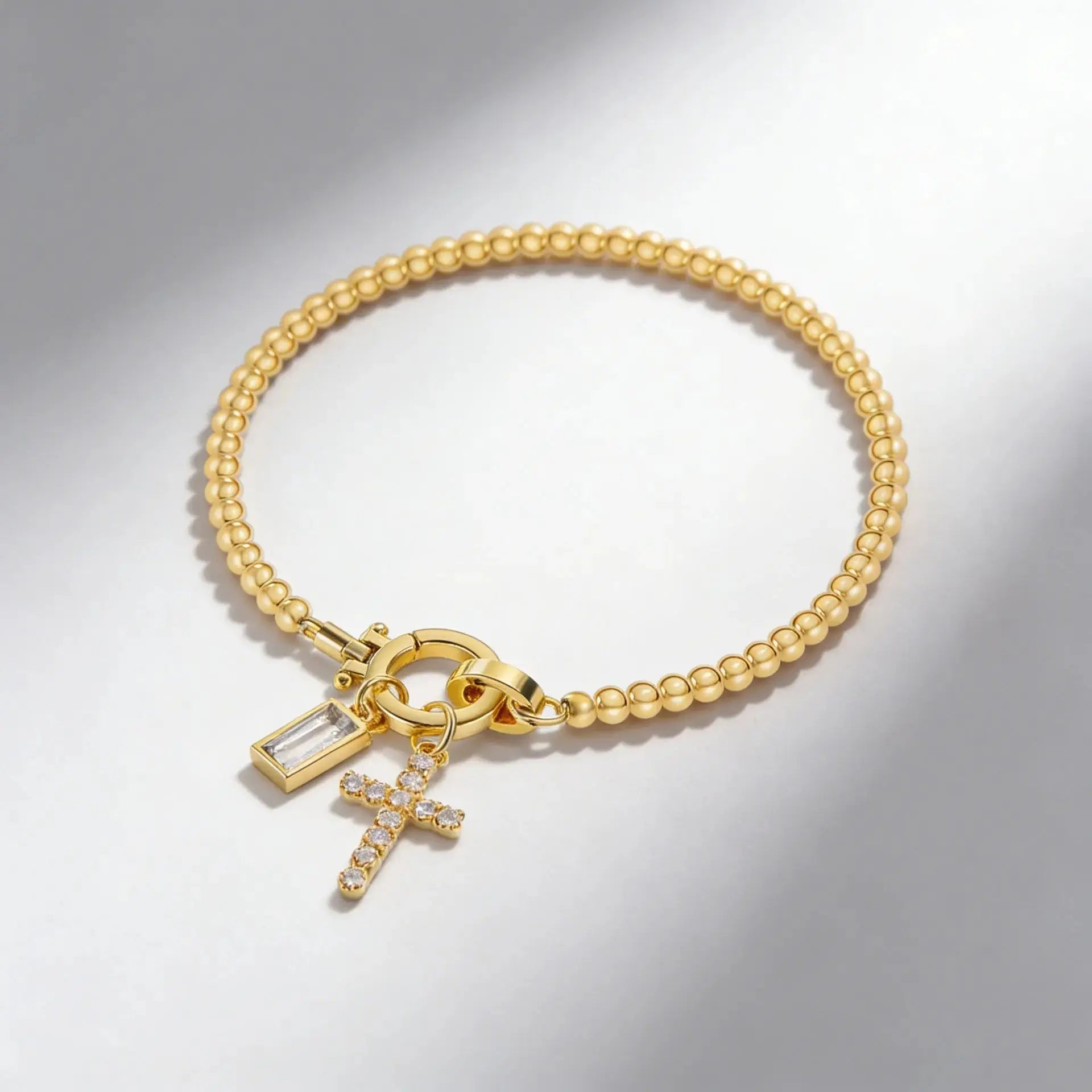 Zodiac Birthstone Gold Plated Adjustable Bracelet - YESHUALL