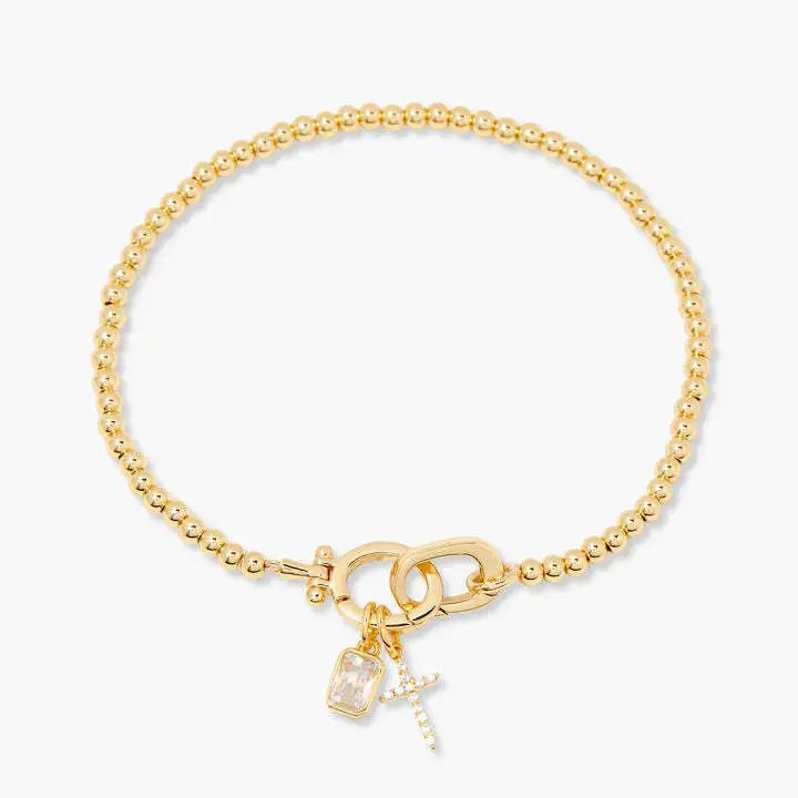 Zodiac Birthstone Gold Plated Adjustable Bracelet - YESHUALL