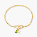 Zodiac Birthstone Gold Plated Adjustable Bracelet - YESHUALL